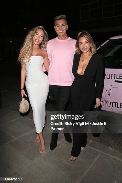 Dani Imbert and Junaid Ahmed seen attending PrettyLittleThing Showroom 1st Birthday Event on April 11, 2024 in London, England.