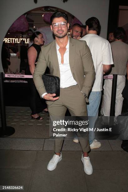 Anton Danyluk seen attending PrettyLittleThing Showroom 1st Birthday Event on April 11, 2024 in London, England.