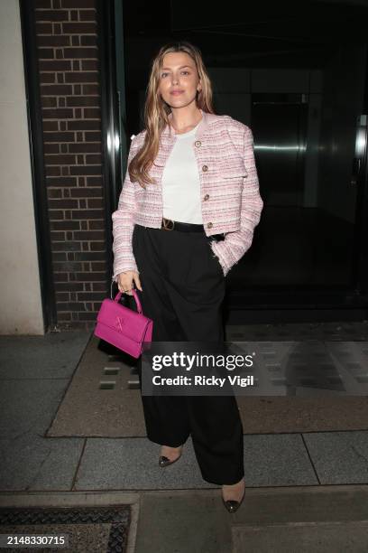 Ellis Ranson seen attending PrettyLittleThing Showroom 1st Birthday Event on April 11, 2024 in London, England.