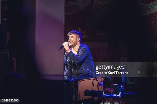 Pablo López performs in concert at Palau de la Música Catalana during the Suite Festival on April 11, 2024 in Barcelona, Spain.