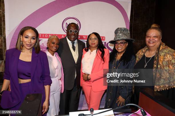 Mara S. Campo, Rachel Noerdlinger, Dr. W. Franklyn Richardson, Michelle Stoddart, Lisa Price, and Reverend Dr. Valerie Daniels-Carter attend the...