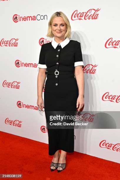 Amy Poehler, recipient of the CinemaCon Vanguard Award attends the CinemaCon Big Screen Achievement Awards at Omnia Nightclub at Caesars Palace...