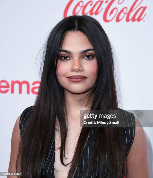 Ariana Greenblatt, recipient of the Rising Star of 2024 award, attends the CinemaCon Big Screen Achievement Awards at Omnia Nightclub at Caesars...