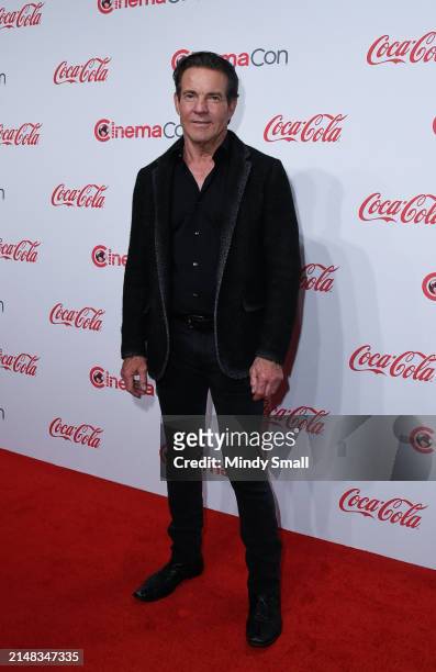 Dennis Quaid, recipient of the Cinema Icon Award, attends the CinemaCon Big Screen Achievement Awards at Omnia Nightclub at Caesars Palace during...