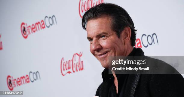 Dennis Quaid, recipient of the Cinema Icon Award, attends the CinemaCon Big Screen Achievement Awards at Omnia Nightclub at Caesars Palace during...