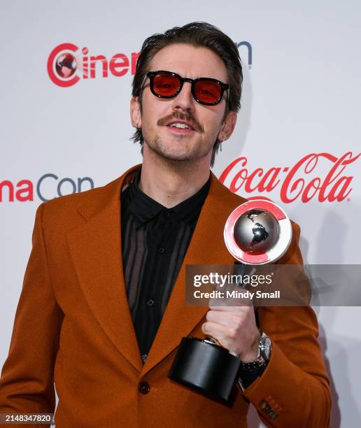 Dan Stevens, recipient of the Award of Excellence in Acting, attends the CinemaCon Big Screen Achievement Awards at Omnia Nightclub at Caesars Palace...