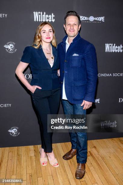Sophie Flack and Josh Charles attend a screening of "Wildcat" at Angelika Film Center on April 11, 2024 in New York City.