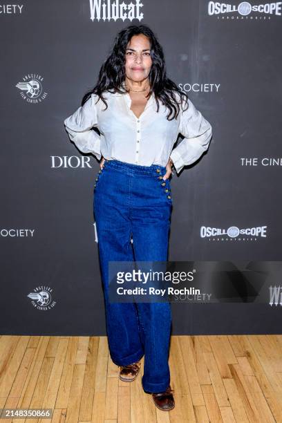 Sarita Choudhury attends a screening of "Wildcat" at Angelika Film Center on April 11, 2024 in New York City.
