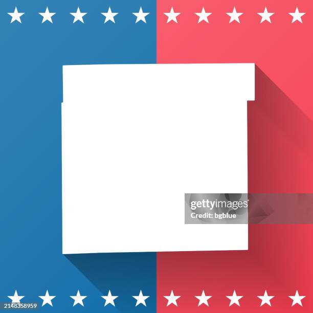 marion county, indiana. map on blue and red background - indianapolis map vector stock illustrations
