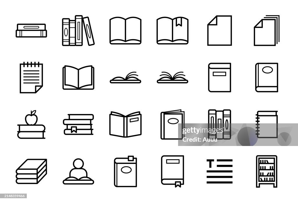 Jogo do ícone do livro