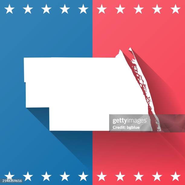 indian river county, florida. map on blue and red background - vero beach florida stock illustrations