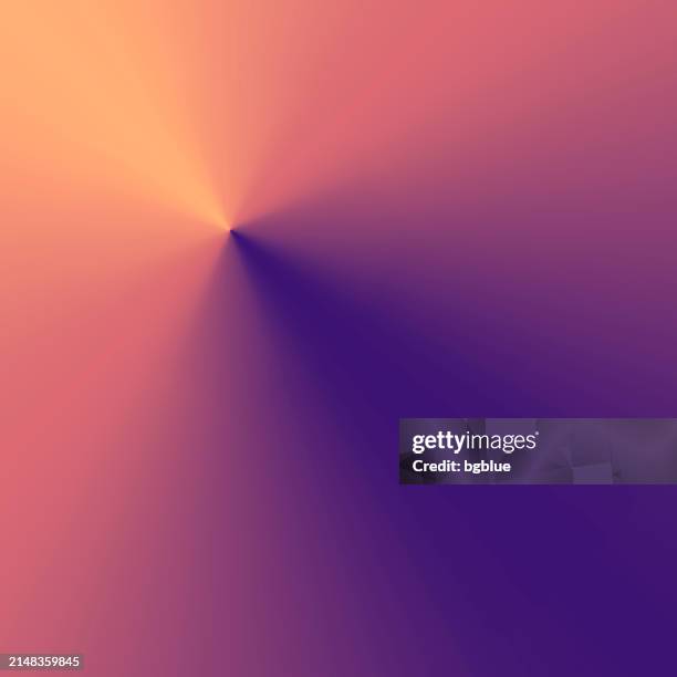 orange abstract background with radial gradient - cone shape stock illustrations