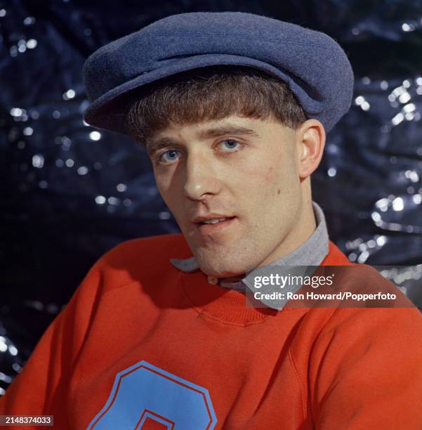 Irish singer Gilbert O'Sullivan posed backstage in London in 1971.