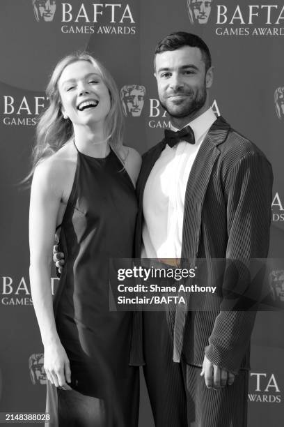 Naomi Battrick and Ben Starr attend the BAFTA Games Awards 2024 at the Queen Elizabeth Hall on April 11, 2024 in London, England.