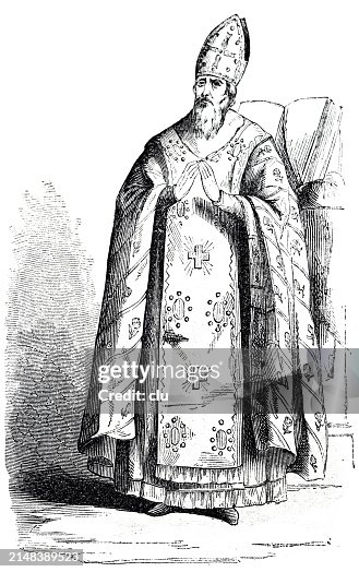 Syrian bishop, standing, front view Syrian bishop, standing, front view