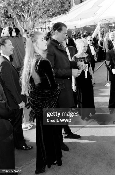 Actor Steven Seagal and Arissa Wolf attend the 68th Annual Academy Awards at the Dorothy Chandler Pavilion in Los Angeles, California on March 25,...