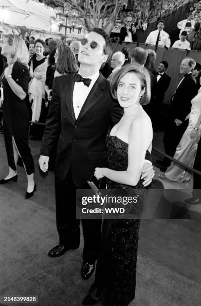 Actor Chris O'Donnell and Caroline Fentress attend the 68th Annual Academy Awards at the Dorothy Chandler Pavilion in Los Angeles, California on...