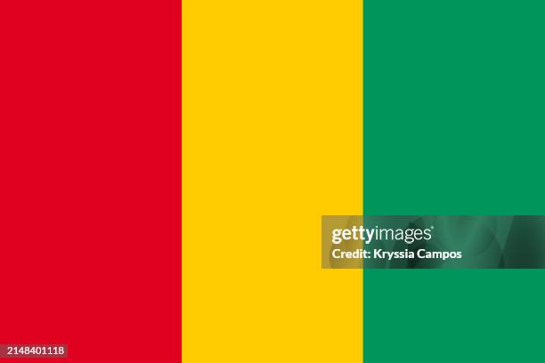 flag of guinea - guinea flag stock pictures, royalty-free photos & images