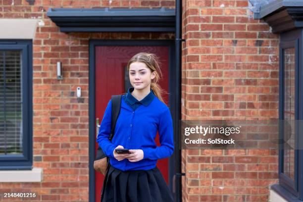 home dopo la scuola - home sweet home espressione inglese foto e immagini stock