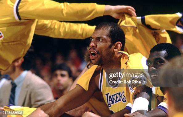 LA Lakers Kareem Abdul-Jabbar During NBA Finals LA Lakers Kareem Abdul-Jabbar During NBA Finals