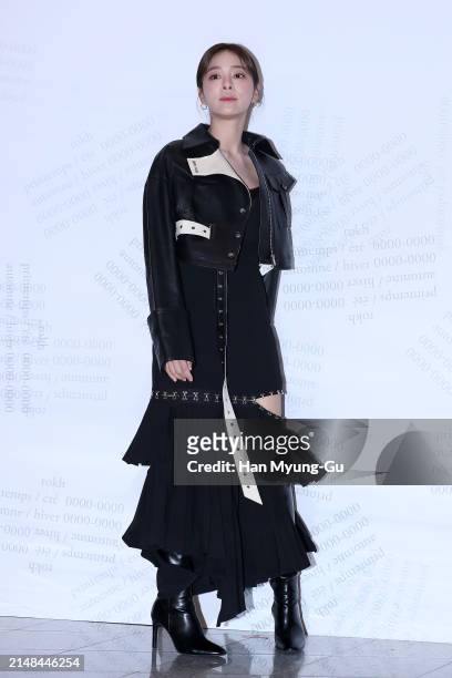 South Korean actress Seol In-A aka Seorina is seen at the H&M x rokh collaboration 'rokh H&M' collection launch photocall at DDP on April 12, 2024 in...