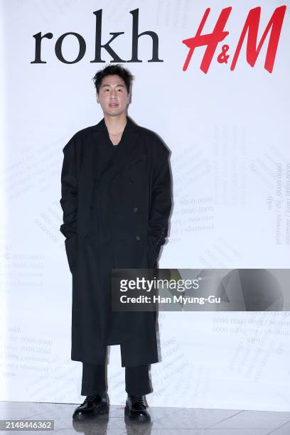 South Korean artist and singer My Q is seen at the H&M x rokh collaboration 'rokh H&M' collection launch photocall at DDP on April 12, 2024 in Seoul,...