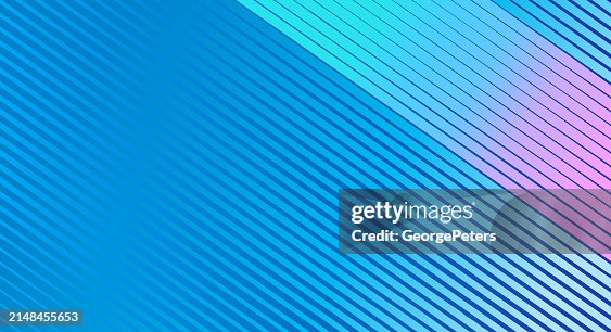 Technology Border Frame With Vibrant Colorful Striped Lines High-Res ...