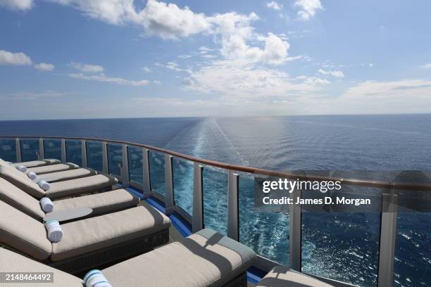 General view onboard the Sun Princess on 17 March, 2024 off the coast of Southern Italy. Introducing the newest Princess cruise ship, the...