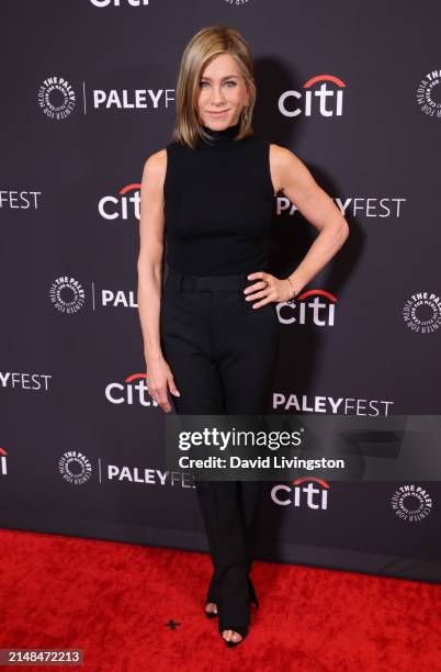 Jennifer Aniston attends the PaleyFest LA 2024 screening of "The Morning Show" at Dolby Theatre on April 12, 2024 in Hollywood, California.