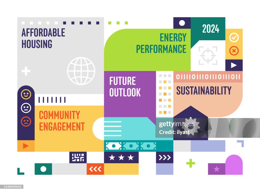 Grid-Layout-Design für bezahlbaren Wohnraum