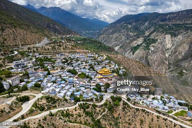 panorama of dongzhulin temple - yunnan province stock pictures, royalty-free photos & images