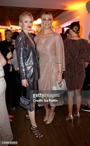 Franziska Knuppe and Maria Hoefl-Riesch at 30 years Kitchen party during the 2024 Spa Awards at Das Achental on April 12, 2024 in Grassau, Germany.