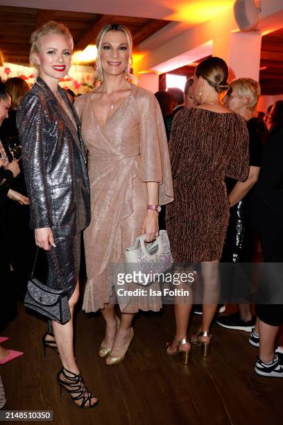 Franziska Knuppe and Maria Hoefl-Riesch at 30 years Kitchen party during the 2024 Spa Awards at Das Achental on April 12, 2024 in Grassau, Germany.