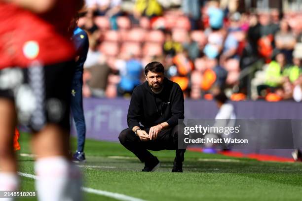 Southampton manager Russell Martin during the Sky Bet Championship match between Southampton FC and Watford at St. Mary's Stadium on April 13, 2024...