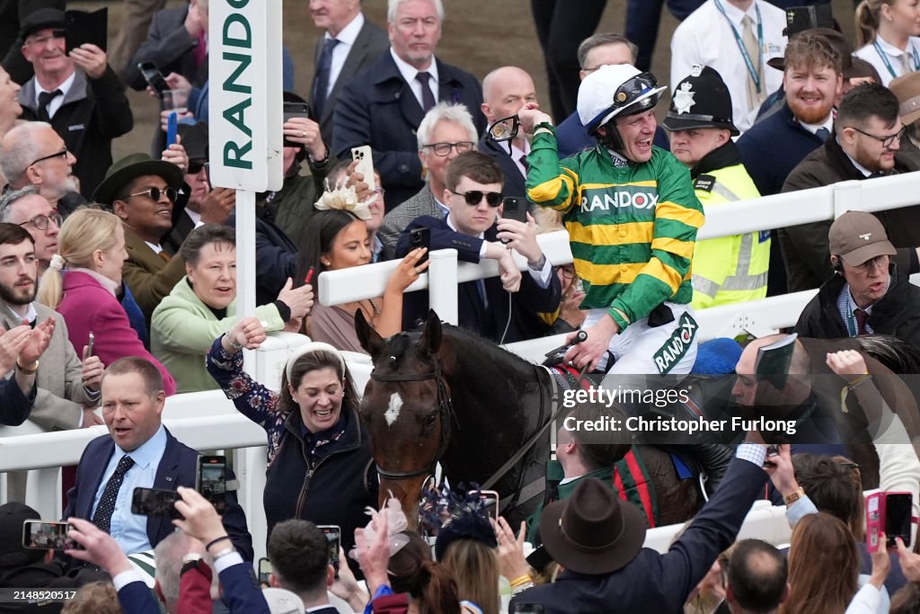 Racegoers At Aintree For The Grand National
