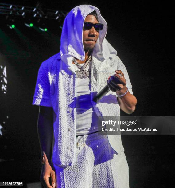 Rapper Rob 49 performs during Spring Fling at Greensboro Coliseum Complex on April 12, 2024 in Greensboro, North Carolina.