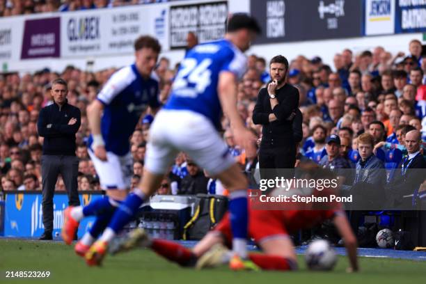 Michael Carrick, Manager of Middlesbrough looks on during the Sky Bet Championship match between Ipswich Town and Middlesbrough at Portman Road on...