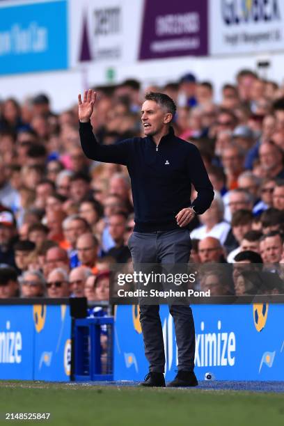 Kieran McKenna, Manager of Ipswich Town during the Sky Bet Championship match between Ipswich Town and Middlesbrough at Portman Road on April 13,...