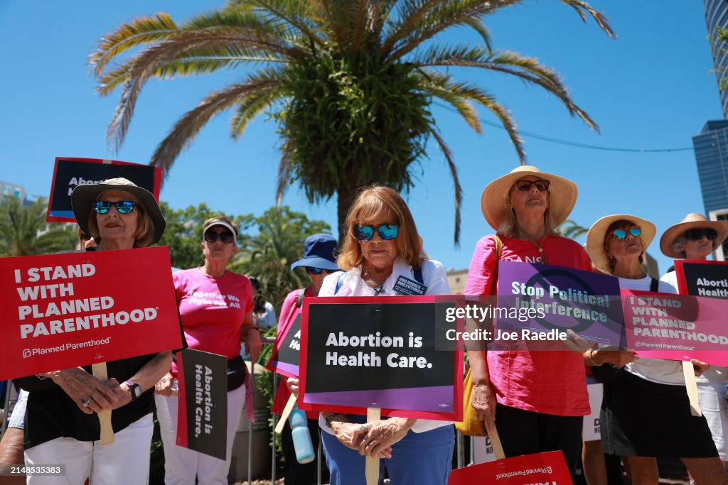 Planned Parenthood Rally To End 6-Week Abortion Ban Held In Orlando