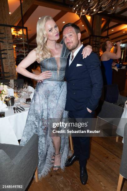 Franziska Knuppe and Frederick Lau attend the 2024 Spa Awards Gala Dinner at Das Achental on April 13, 2024 in Grassau, Germany.