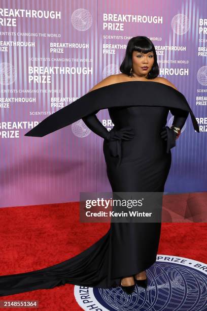 Lizzo attends the 10th Annual Breakthrough Prize Ceremony at Academy Museum of Motion Pictures on April 13, 2024 in Los Angeles, California.