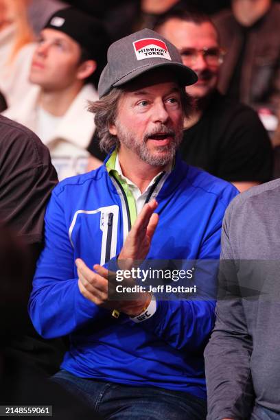 David Spade attends the UFC 300 event at T-Mobile Arena on April 13, 2024 in Las Vegas, Nevada.