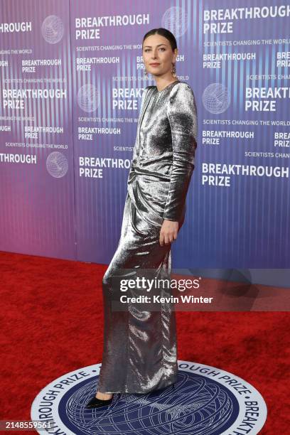 Maria Sharapova attends the 10th Annual Breakthrough Prize Ceremony at Academy Museum of Motion Pictures on April 13, 2024 in Los Angeles, California.