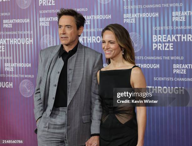 Susan Downey and Robert Downey Jr. Attend the 10th Annual Breakthrough Prize Ceremony at Academy Museum of Motion Pictures on April 13, 2024 in Los...