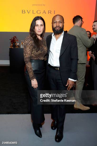 Jennifer Guidi and Nathaniel Mary Quinn attend MOCA Gala 2024 at The Geffen Contemporary at MOCA on April 13, 2024 in Los Angeles, California.