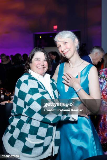 Catherine Opie and Alexandra Grant attend MOCA Gala 2024 at The Geffen Contemporary at MOCA on April 13, 2024 in Los Angeles, California.