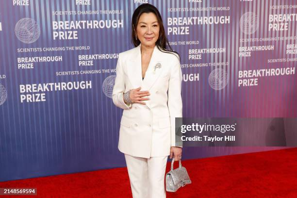 Michelle Yeoh attends the 2024 Breakthrough Prize Ceremony at Academy Museum of Motion Pictures on April 13, 2024 in Los Angeles, California.