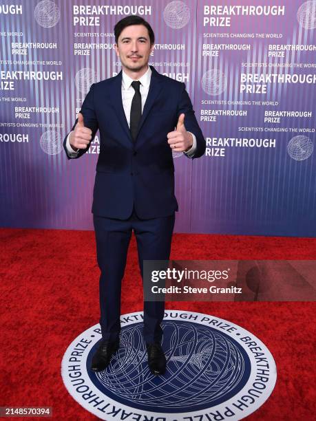 Vladimir Tenev arrives at the 10th Annual Breakthrough Prize Ceremony at Academy Museum of Motion Pictures on April 13, 2024 in Los Angeles,...