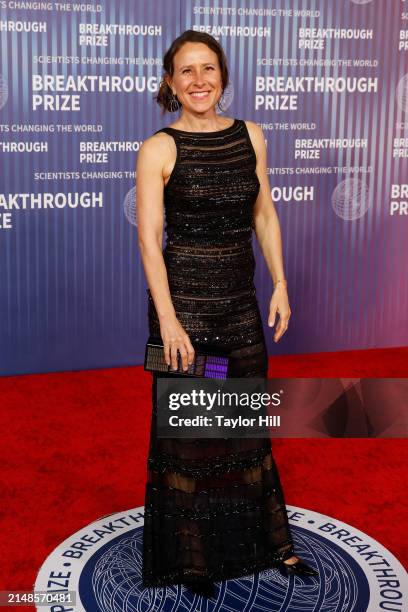 Anne Wojcicki attends the 2024 Breakthrough Prize Ceremony at Academy Museum of Motion Pictures on April 13, 2024 in Los Angeles, California.