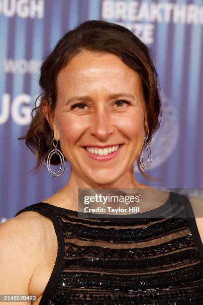 Anne Wojcicki attends the 2024 Breakthrough Prize Ceremony at Academy Museum of Motion Pictures on April 13, 2024 in Los Angeles, California.